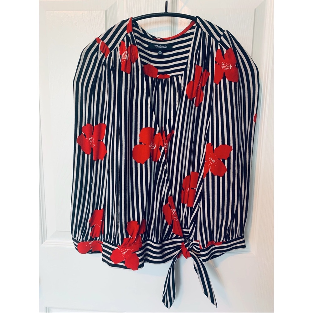 Madewell floral blouse